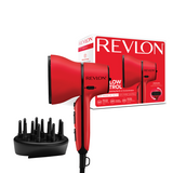 Revlon Airflow Control Hair Dryer 2000W – Ceramic Tourmaline with Diffuser & Concentrator (Red)