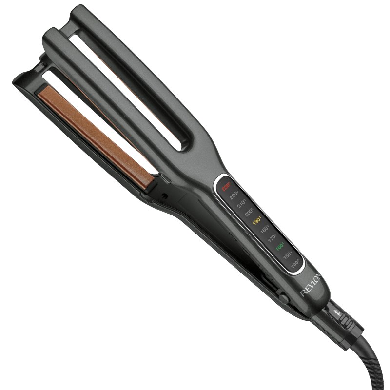 Revlon, Double Straight Copper Ceramic Dual Plate Hair Straightener – 235°C, One-Pass Styling