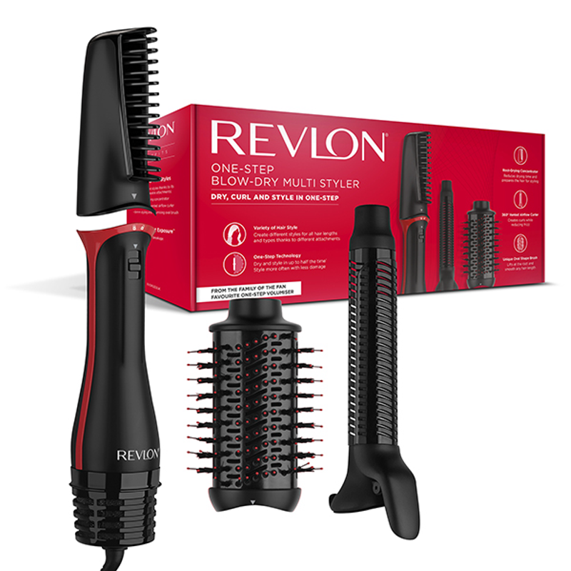 Revlon, One-Step Blow Dry Multi Styler – 3-in-1 Dryer, Volumiser & Curler with Ionic Ceramic