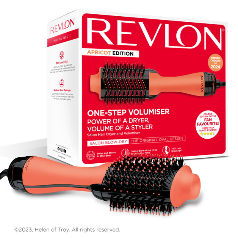 Revlon, One-Step Hair Dryer And Volumiser Apricot Edition, 1000W