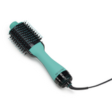 Revlon, Volumiser & Hair Dryer 1100W – Ionic & Ceramic Technology, Oval Brush (Teal/Green)