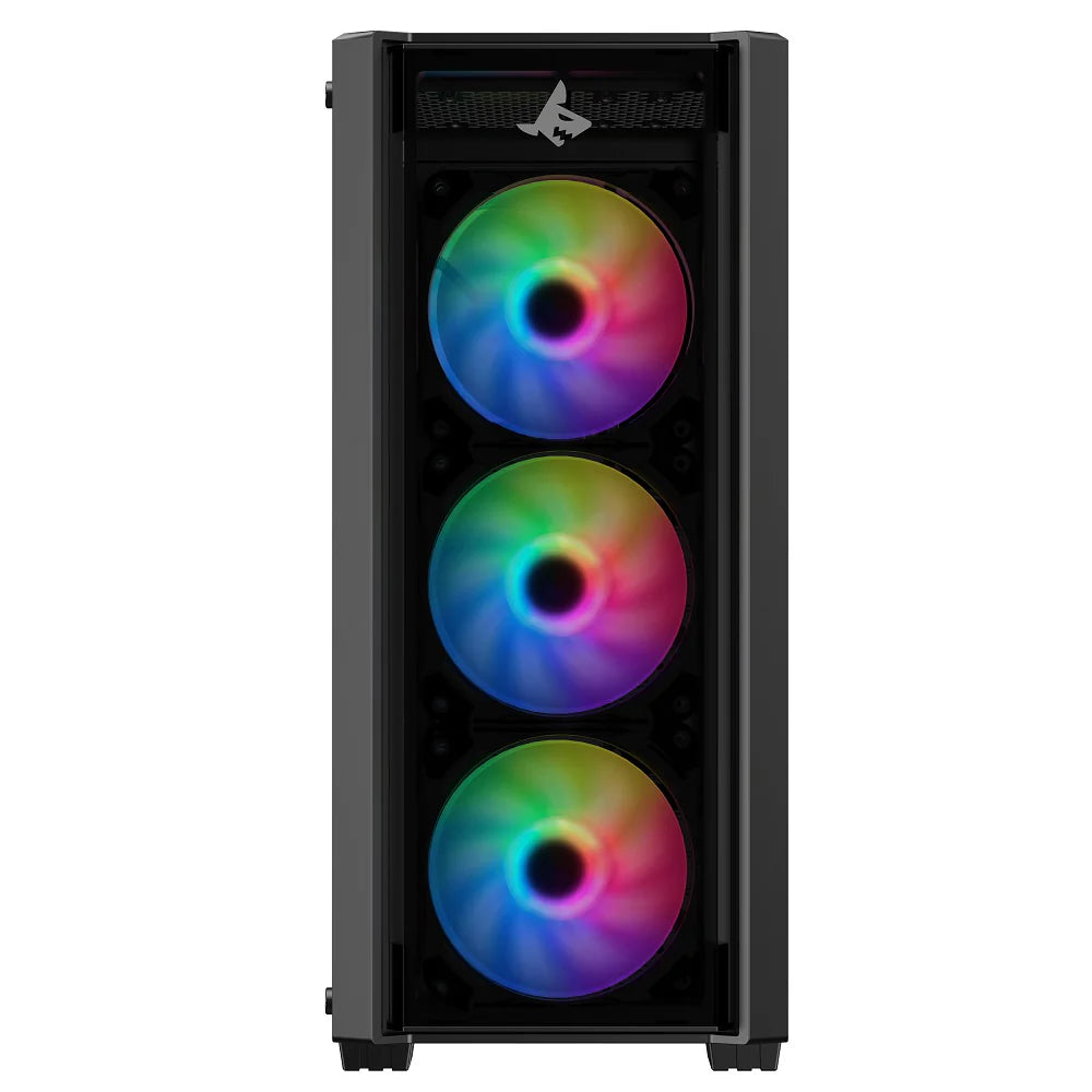 جهاز كمبيوتر ألعاب بمعالج AMD رايزن 5 9600X، بطاقة رسومات RTX 5060، وذاكرة DDR5 رام بسعة 16GB