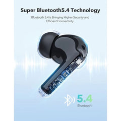 سماعات أذن راف باور BH1018 ساوند ليبرتي اللاسلكية الحقيقية باللون الأسود