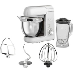 Moulinex Kitchen Machine 1100 Watts 8 Speeds, Grey - QA521B27