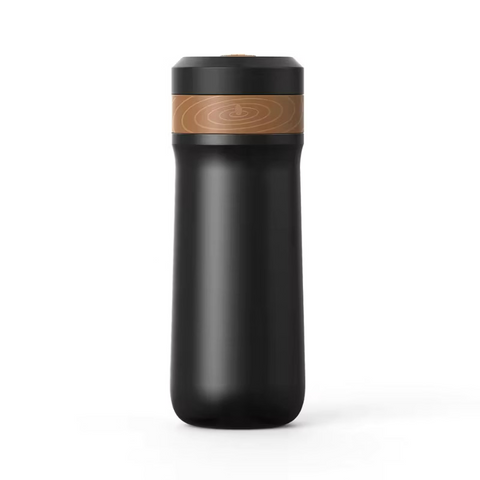 iCafilas FK11 Black 320ml Insulated Travel French Press Mug