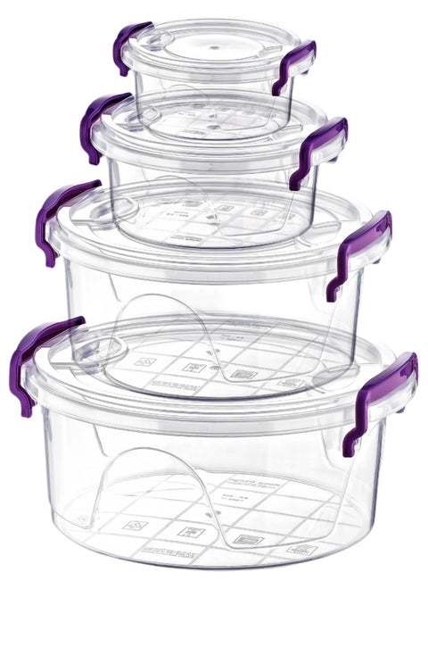 Plast Art Bonny Box Round 4pcs Set