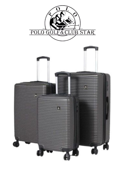 Polo OLIVIA ABS expandable SET 3PCS LARGE: 79 MEDIUM: 68.5"SMALL :52  GRAY