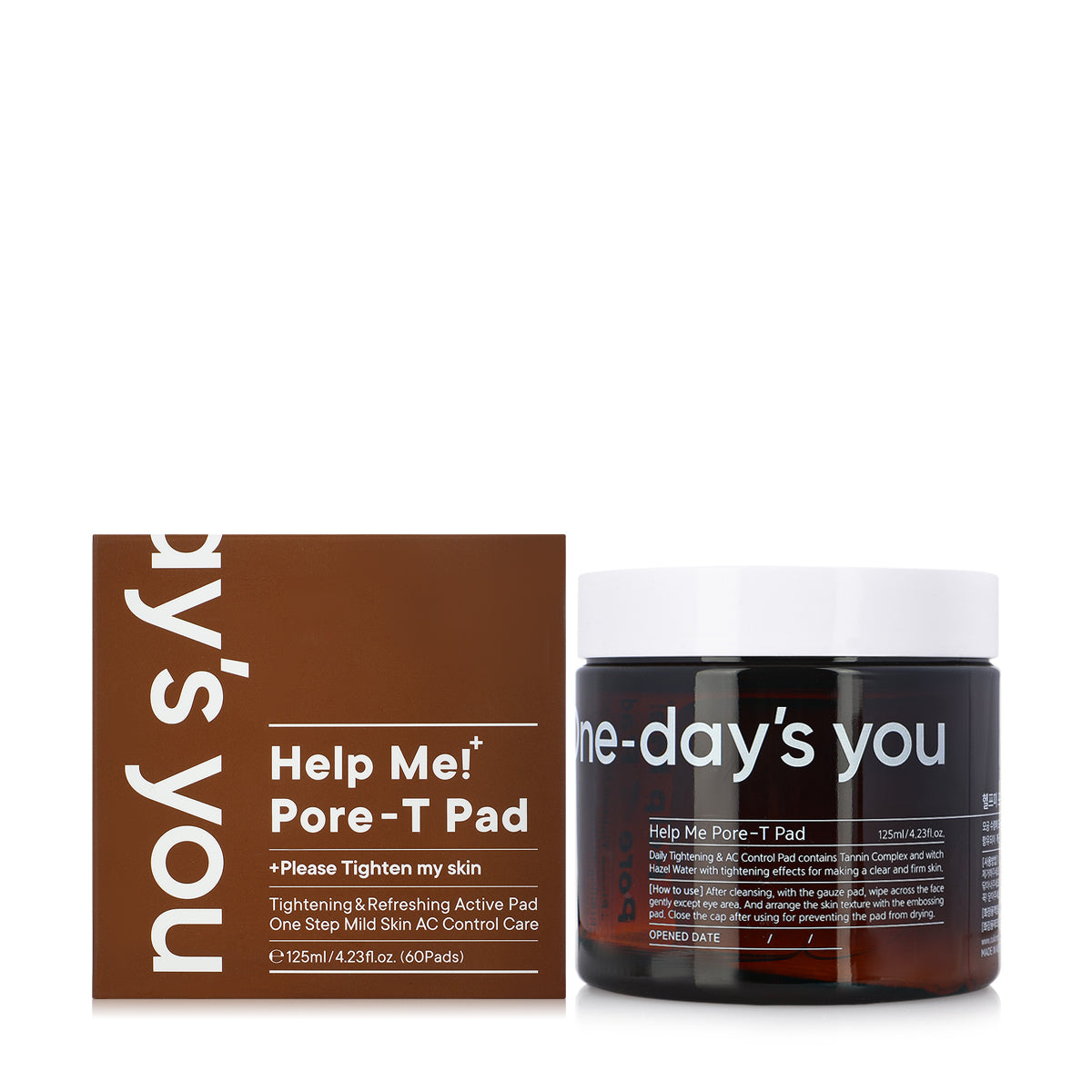 One-day's you, Help Me Pore-T Pad - 60 pcs/125ml