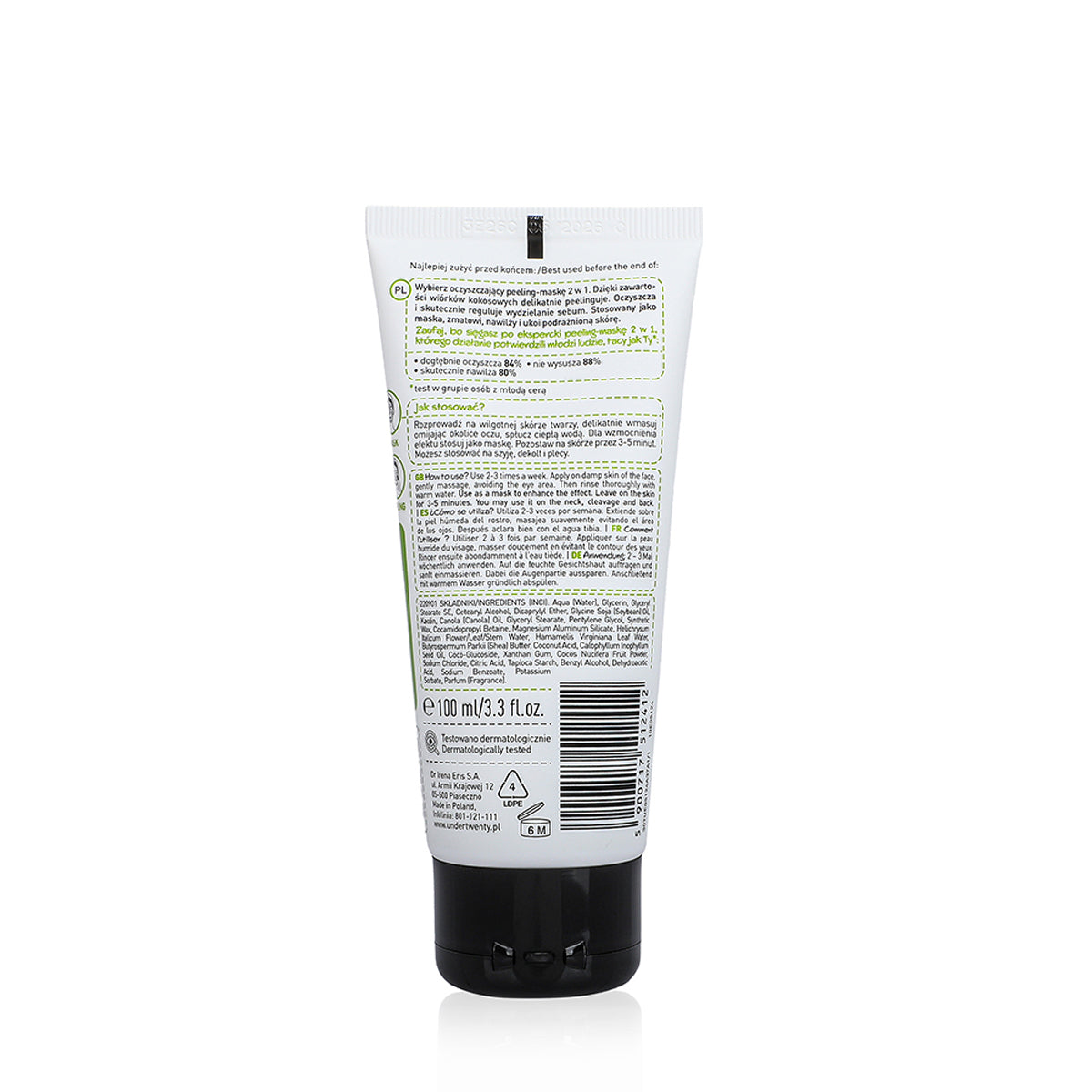 Under Twenty, Cleansing Face Peeling & Mask 2-in-1 - 100ml