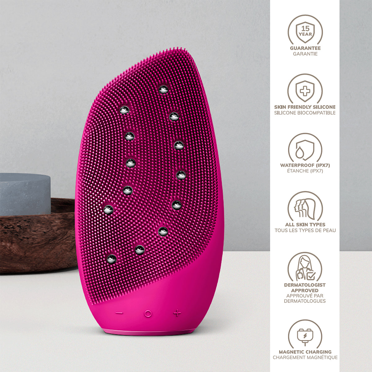 Sonic Thermo Facial Brush & Face lifter - 8 in 1