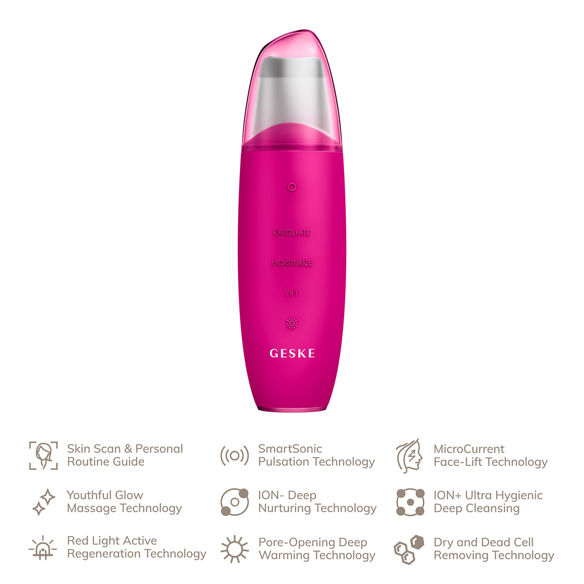 MicroCurrent Skin Scrubber Black Head Remover - 9 in 1