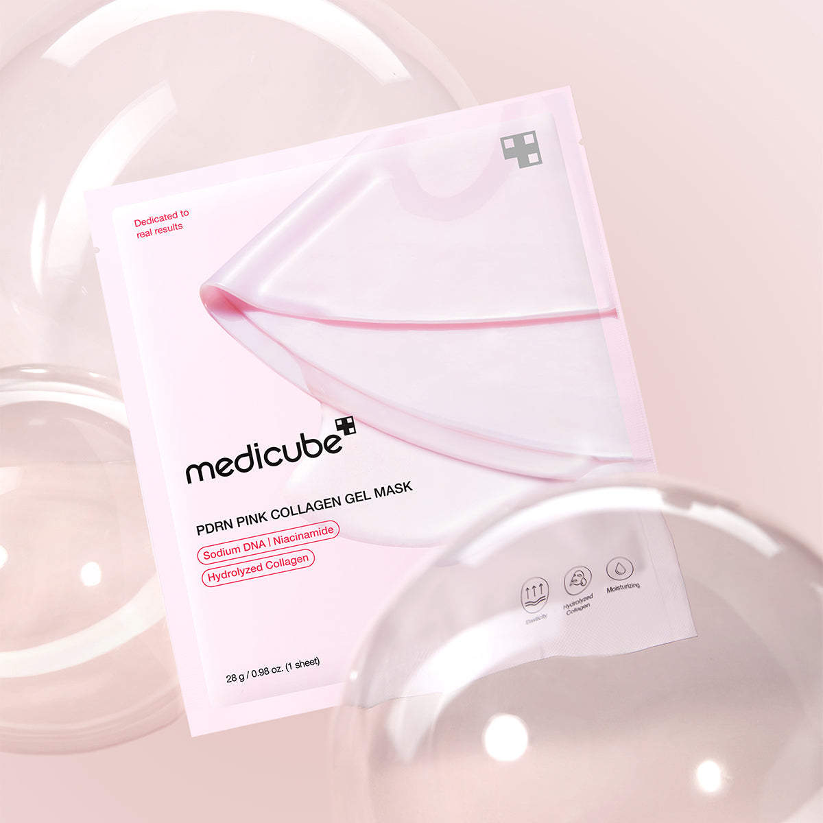 Medicube, PDRN Pink Collagen Gel Mask - 4 Pcs