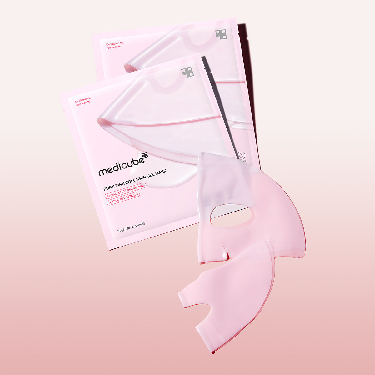 Medicube, PDRN Pink Collagen Gel Mask - 4 Pcs