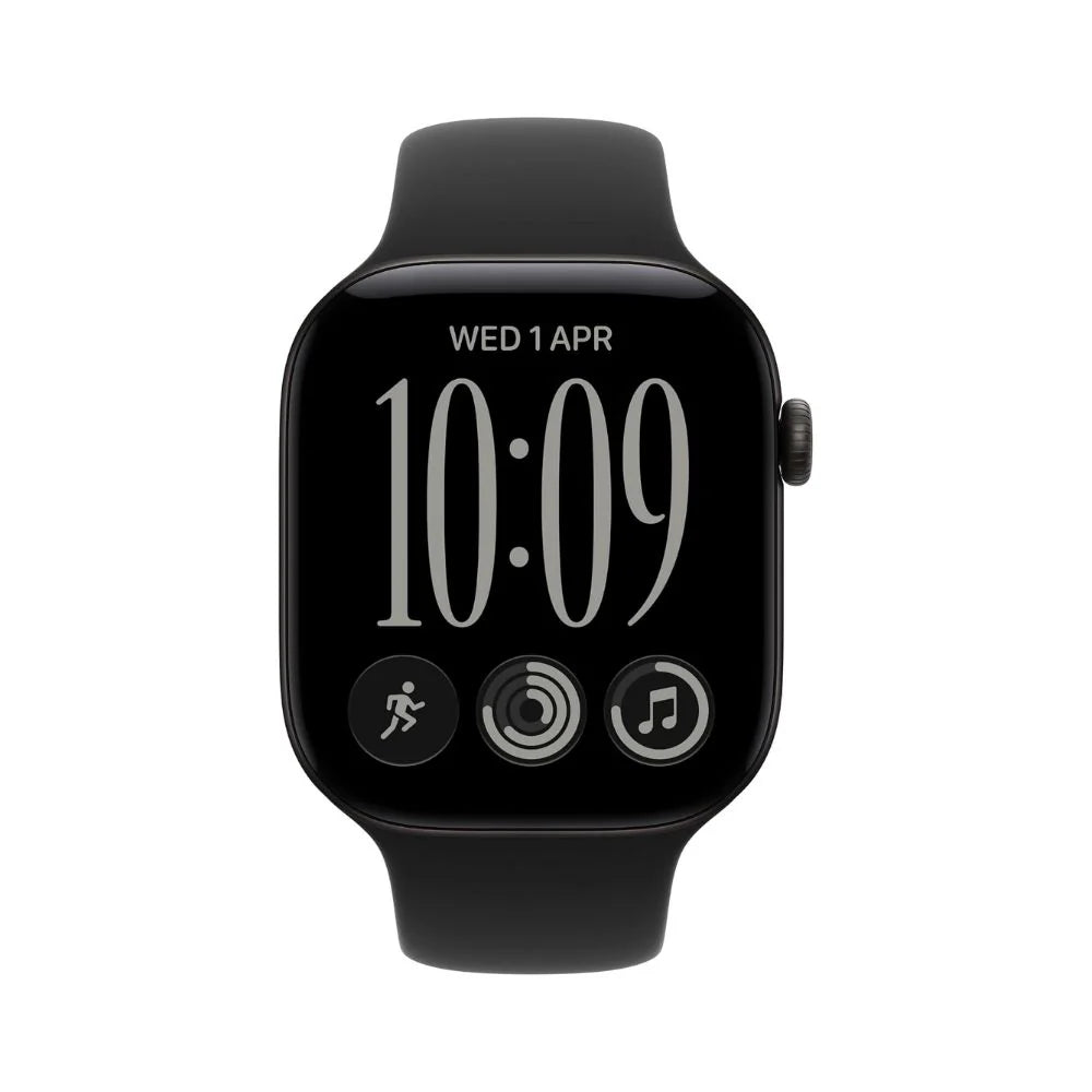 Apple Watch S 12 GPS 46mm Black Aluminium Case with Black Sport Band - M/L