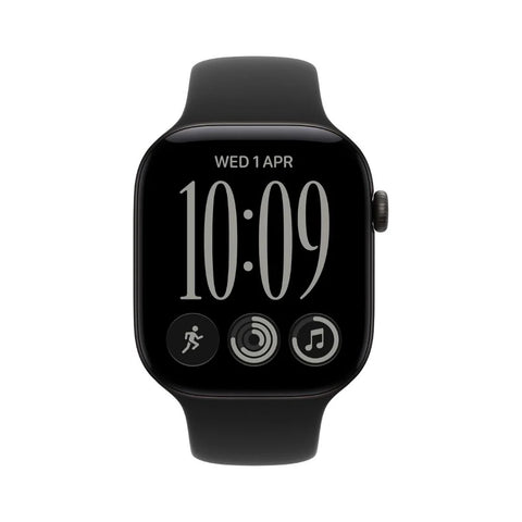 Apple Watch S 12 GPS 46mm Black Aluminium Case with Black Sport Band - M/L