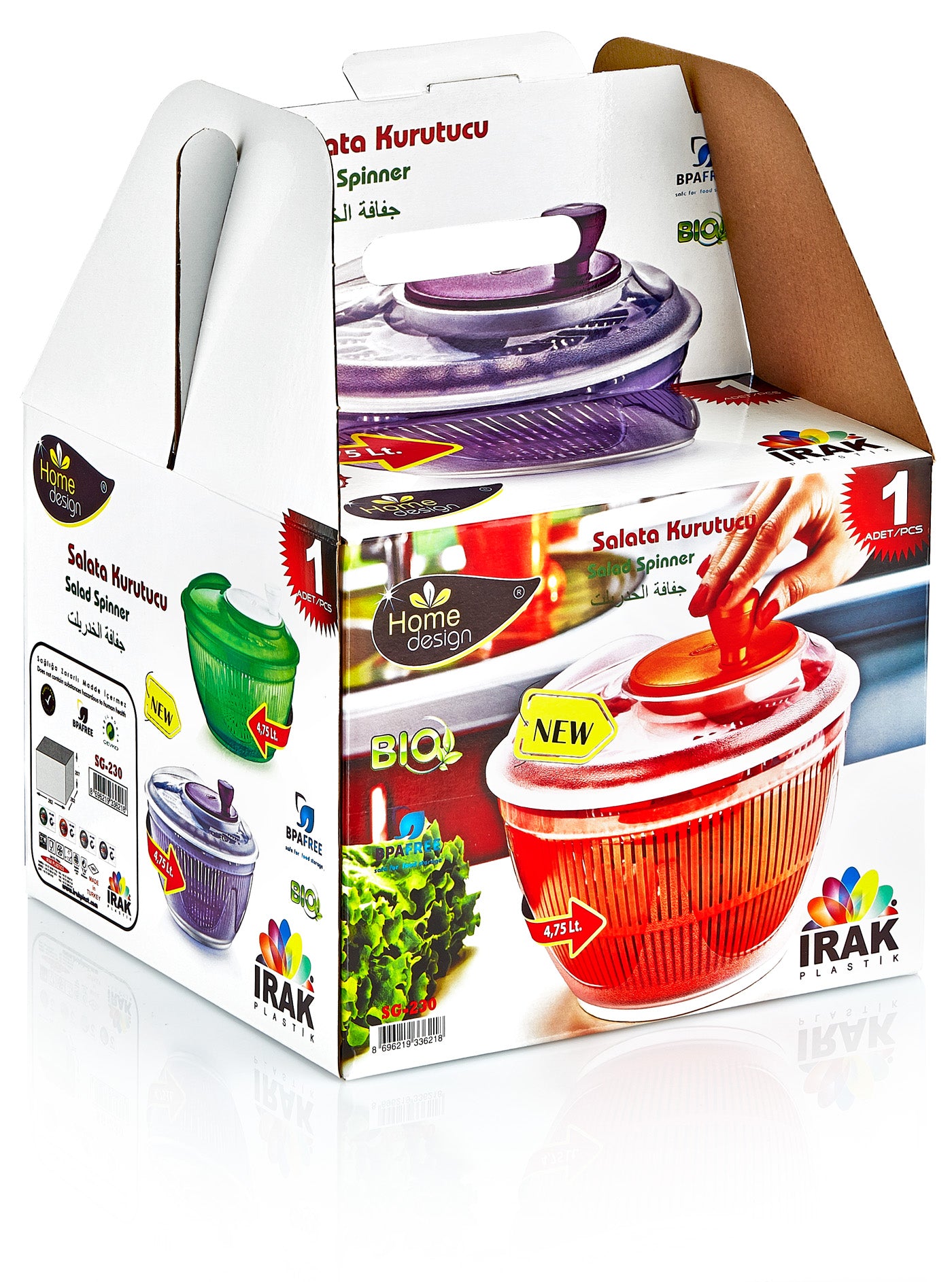Plast Art Salad Spinner 4.75 Lt. (assorted Colors)