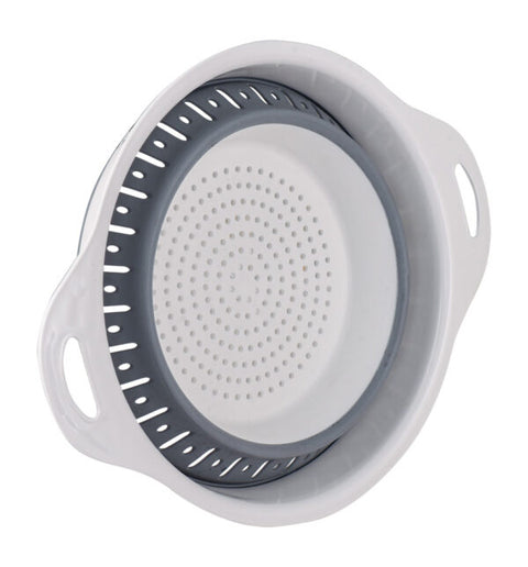 Plast Art Foldable Round Strainer with 2 Handles - 30 x 10 cm
