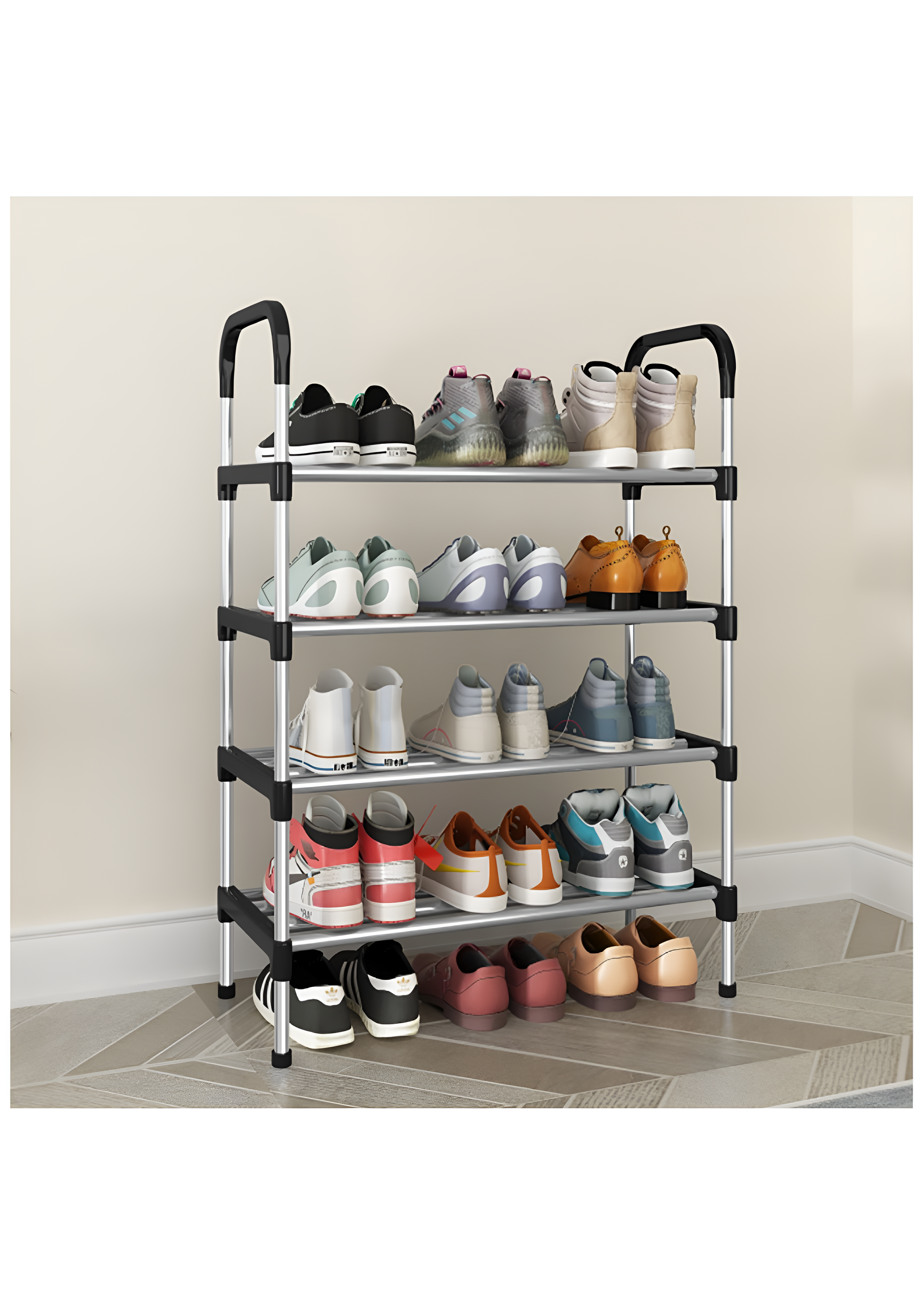 Buy 4 TIER STEEL SHOE RACK Online in Be3ah Kuwait