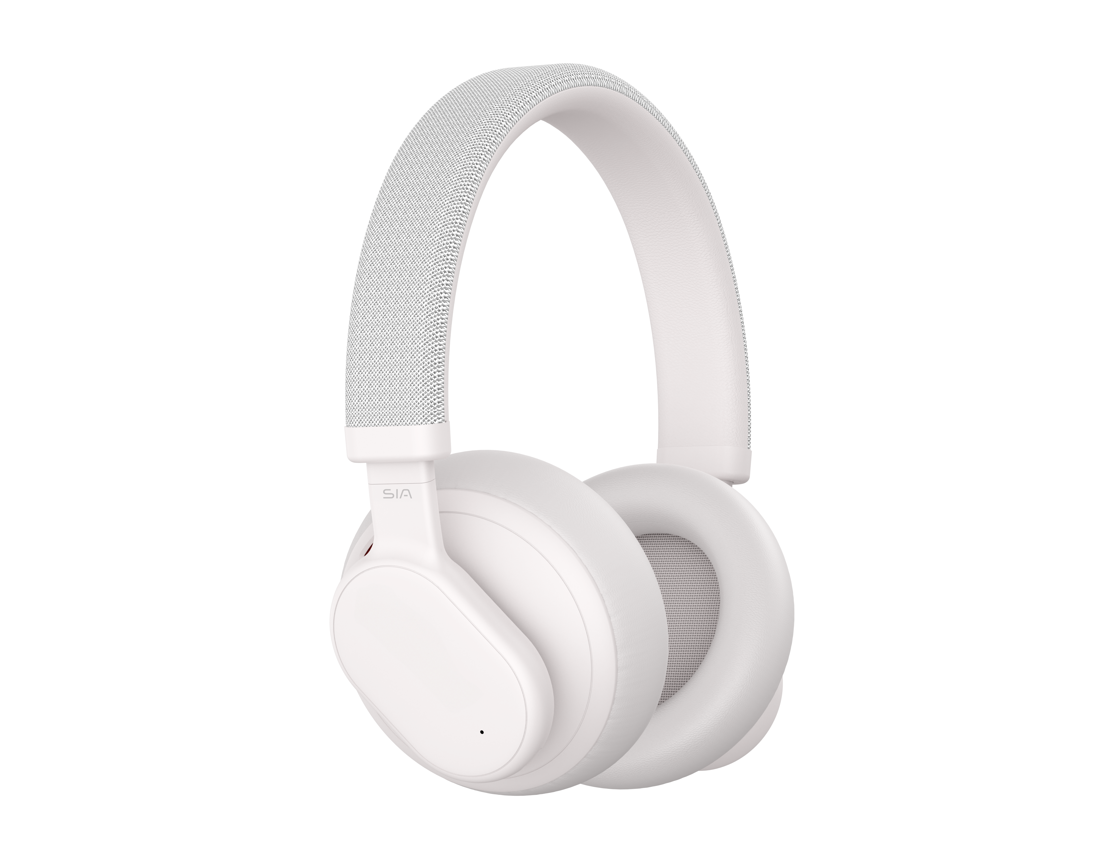 سماعة رأس بلوتوث ANC هجينة من SIA H501BT PRO باللون الأبيض 