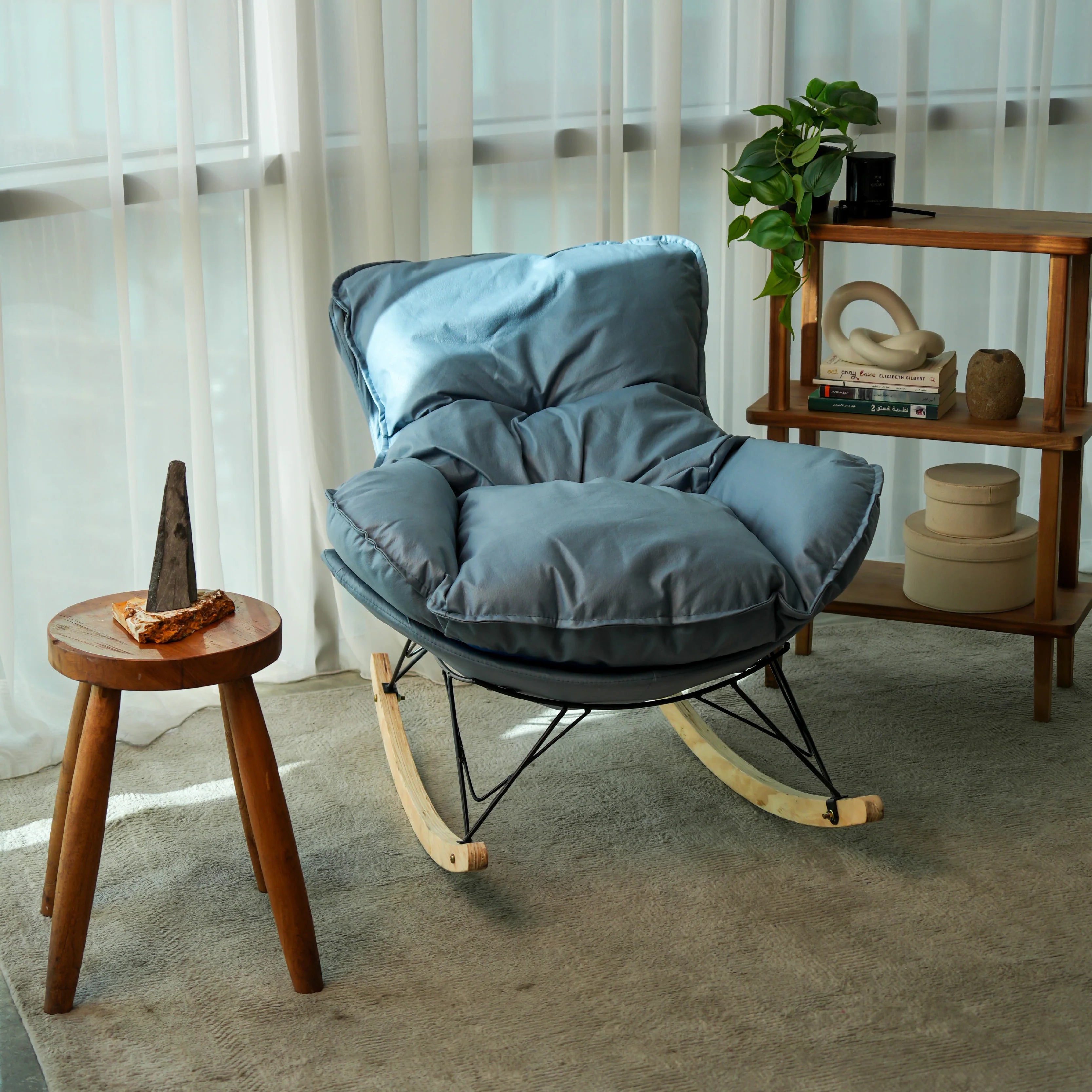 SOMA Aura Rocking Chair – Blue