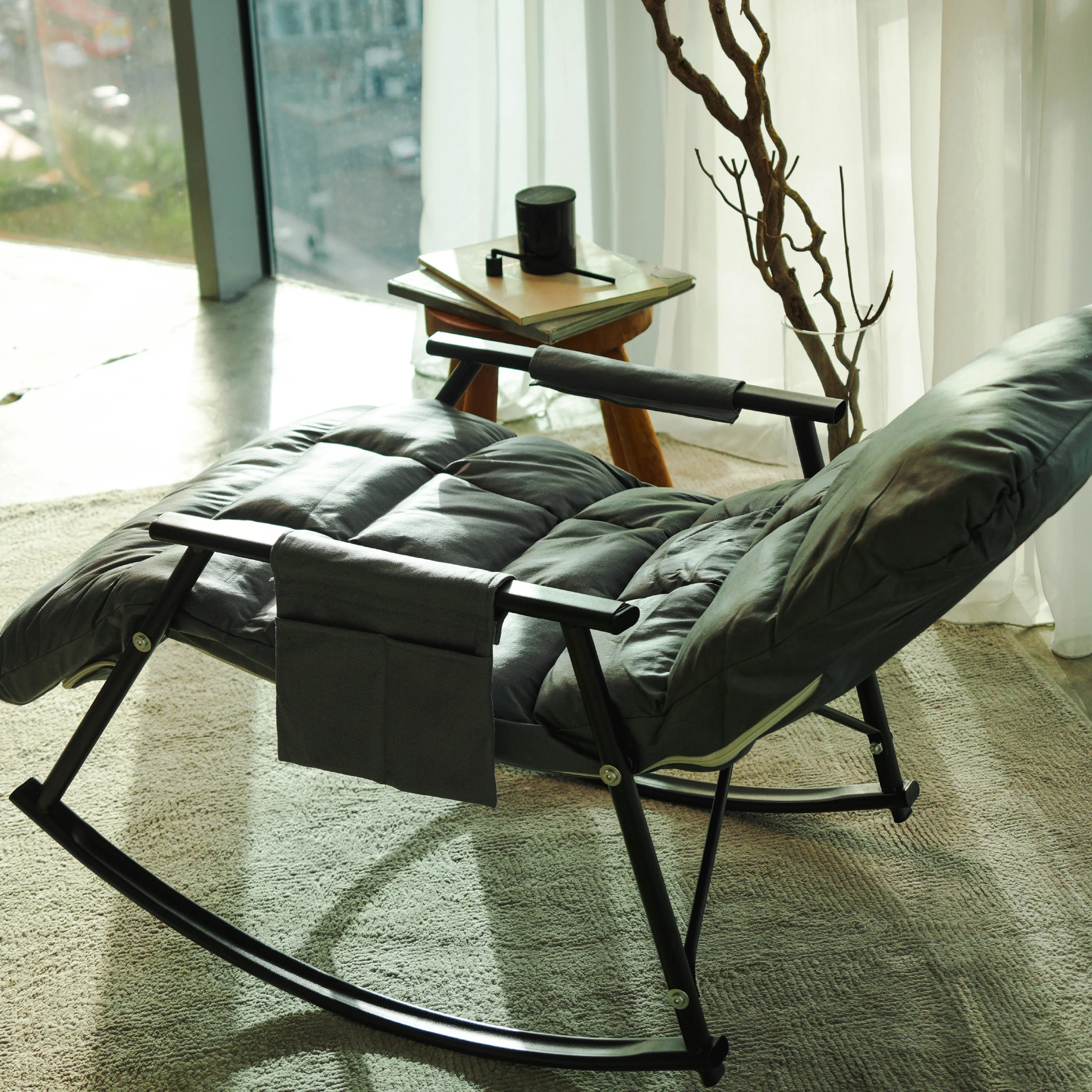 SOMA Recliner Rocking Chair – Gray