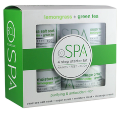 BCL SPA LEMONGRASS & GREEN TEA STARTER KIT SKIN CARE UNISEX 4PCS