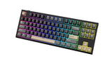 Sades Bate Wolf MK87 87 Key TKL (Tenkeyless) Tri Mode Mechanical Hot Swappable Keyboard with Immersive RGB Lighting - Black