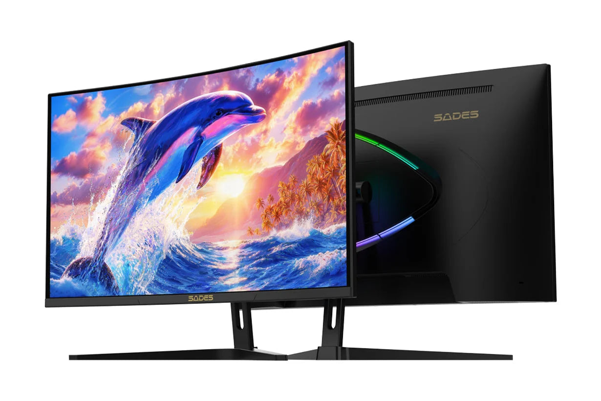 Sades FS-Dolphin-32 32" FHD, 240Hz, 0.5ms VA Curved Gaming Monitor - Black