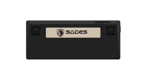 Sades Phantom Wolf 75 Ultra Compact 75% Tri Mode connection Mechanical Keyboard With Premium Aluminum Knob - Black