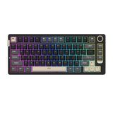 Sades Phantom Wolf 75 Ultra Compact 75% Tri Mode connection Mechanical Keyboard With Premium Aluminum Knob - Black