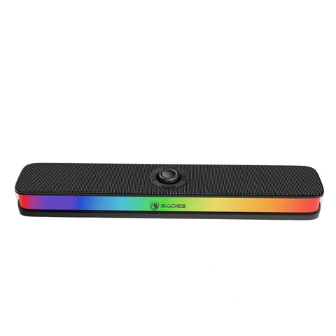 Sades Posevolt SA-SP01-B compact Desktop Soundbar with 6 RGB Modes