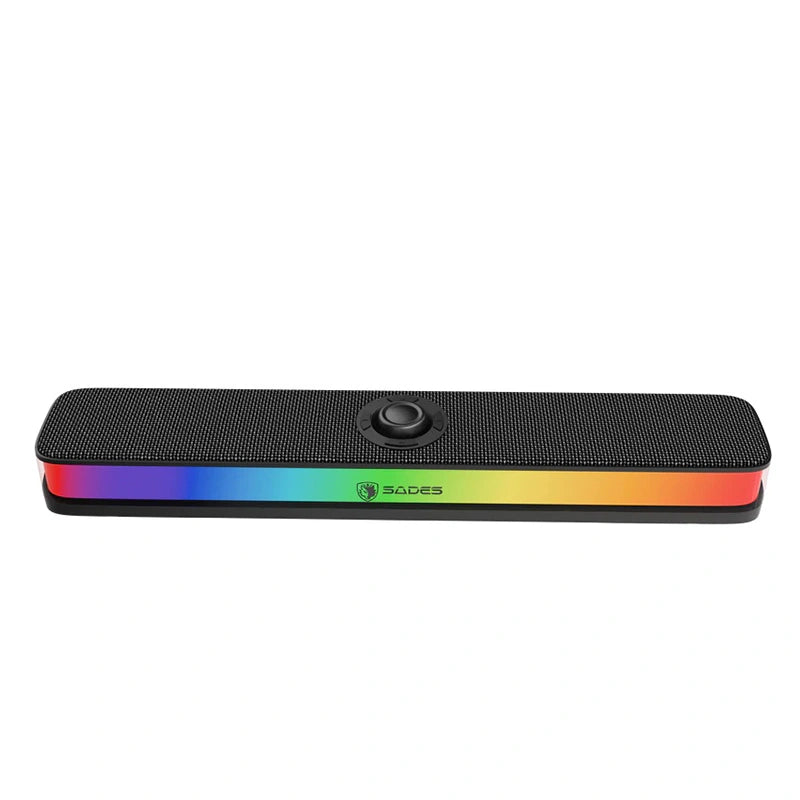 Sades Posevolt SA-SP01-B compact Desktop Soundbar with 6 RGB Modes