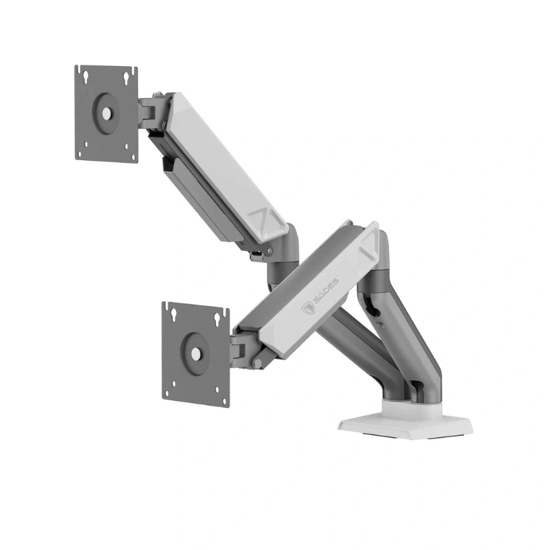 ساديس ذراع تثبيت الشاشة الثنائي فايبر SA-MS01 (الحد الأقصى للحجم 32 بوصة/9 كجم لكل ذراع) 
