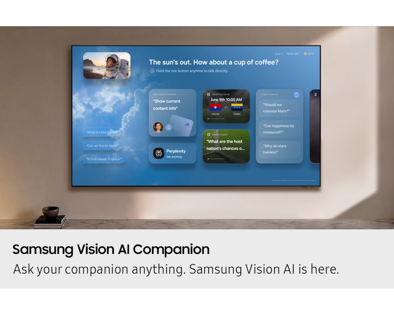 Samsung 55-Inch Mini LED M70H 4K Vision AI Smart TV (2026)