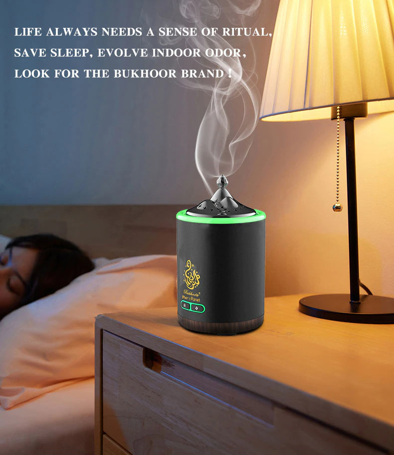 KKF, Exquisite Mountain Bukhoor Burner and USB Rechargeable Incense Diffuser