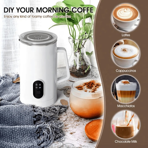 NHE Automatic Electric Milk Frother 4 in 1 - White