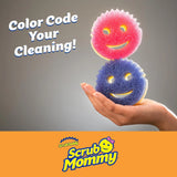 Scrub Mommy Dual Sided Sponge with Soft Absorbent and Scratch Free Scrubbing Sides 3 Count