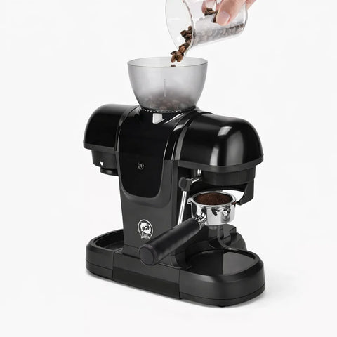 iCafilas ME2603 Semi-Automatic Espresso Coffee Maker with Integrated Burr Grinder