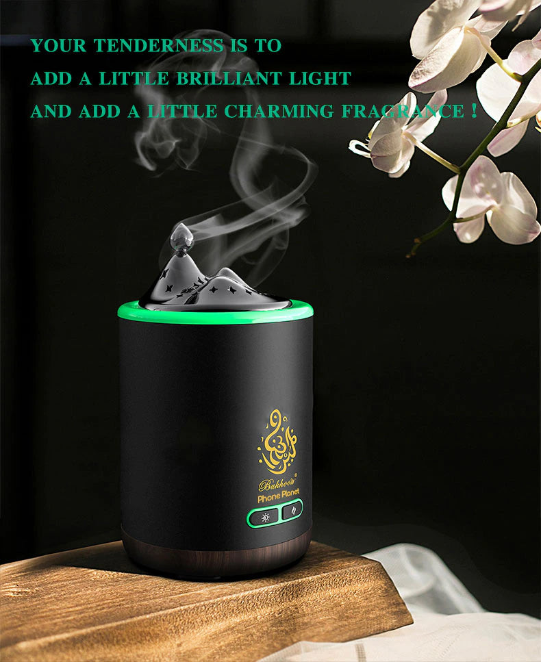 KKF, Exquisite Mountain Bukhoor Burner and USB Rechargeable Incense Diffuser