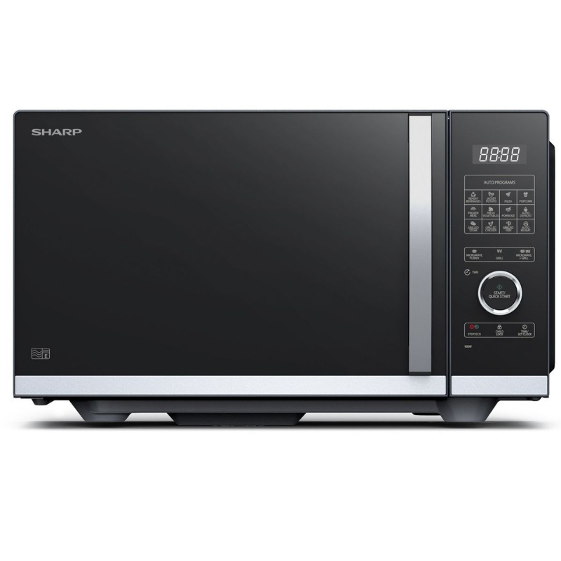 Sharp, Flatbed Grill Microwave Oven 25L - Black