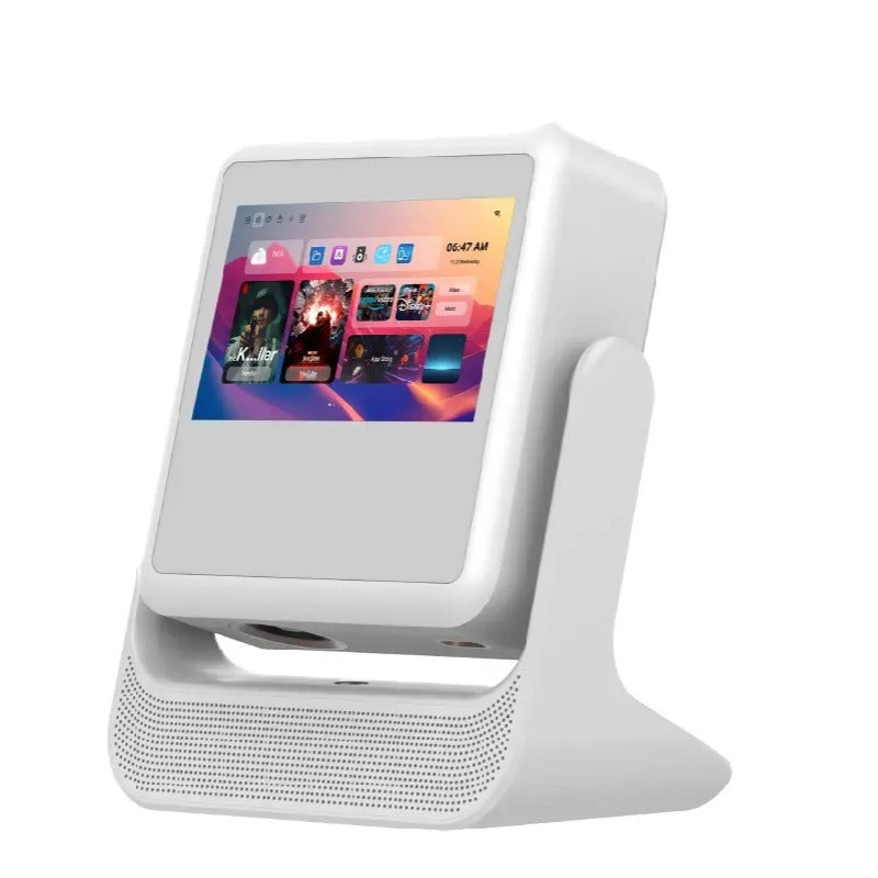 Smart Touch Screen Projector with WiFi 6, Bluetooth 5.0, Native 1080P HD, Auto Focus & Dual 5W Speakers - Portable Home Theater