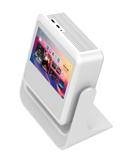 Smart Touch Screen Projector with WiFi 6, Bluetooth 5.0, Native 1080P HD, Auto Focus & Dual 5W Speakers - Portable Home Theater