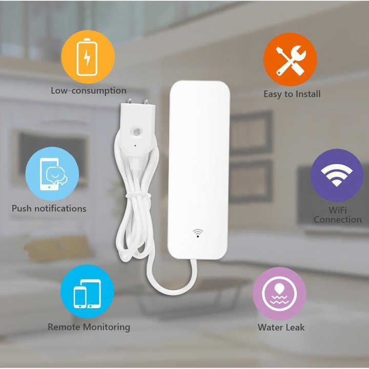 Gopeta, Smart WiFi Water Leak Sensor – Battery Powered (AAA)
