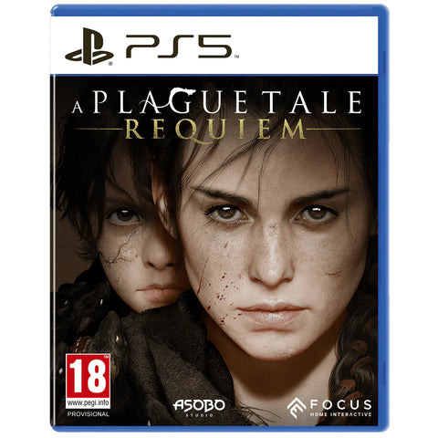 Game case for 'A Plague Tale: Requiem' on PS5 with two characters on the cover.