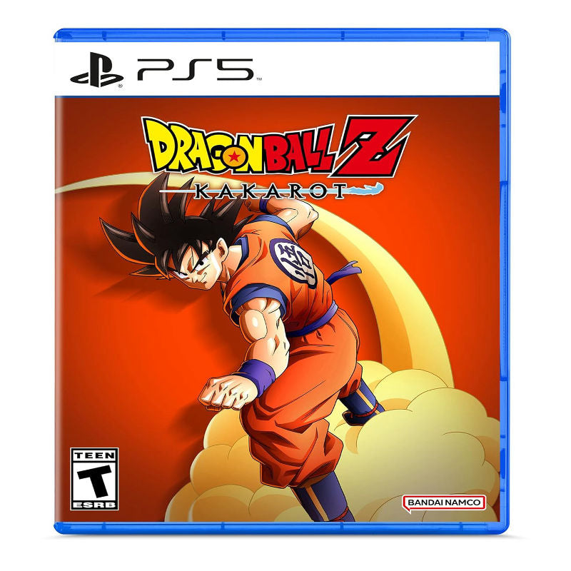Dragon Ball Z Kakarot game case for PS5 with character on cloud