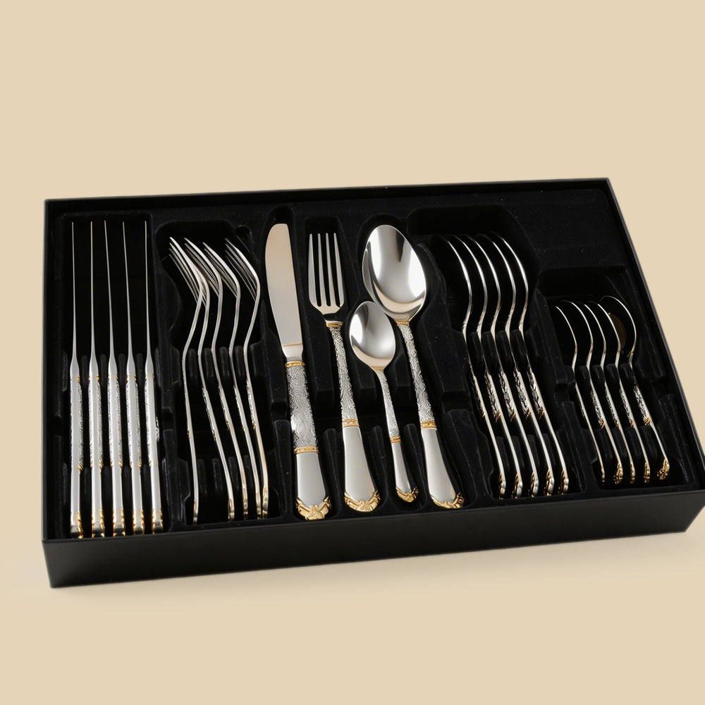 24pcs cutlery set with gift box