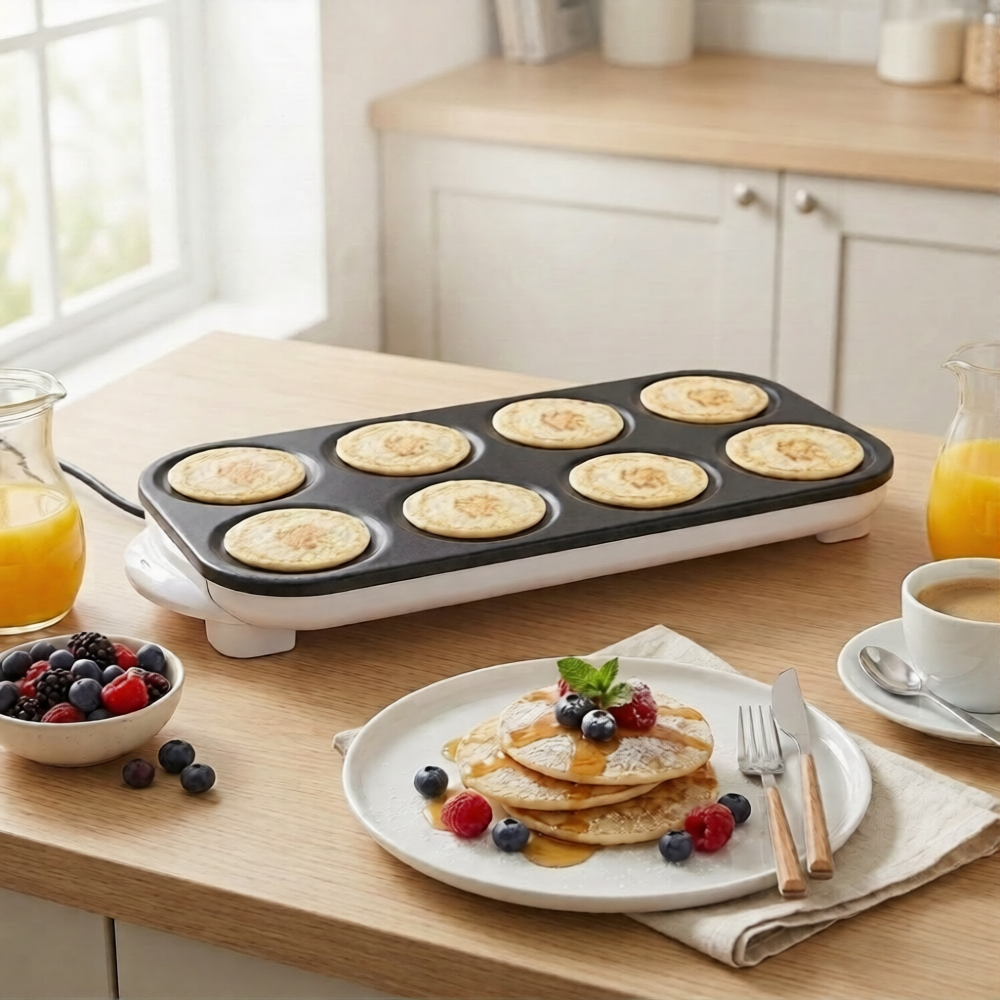 Sumo Crepe Maker with 8 Molds & Non-Stick Plate - SX-8188