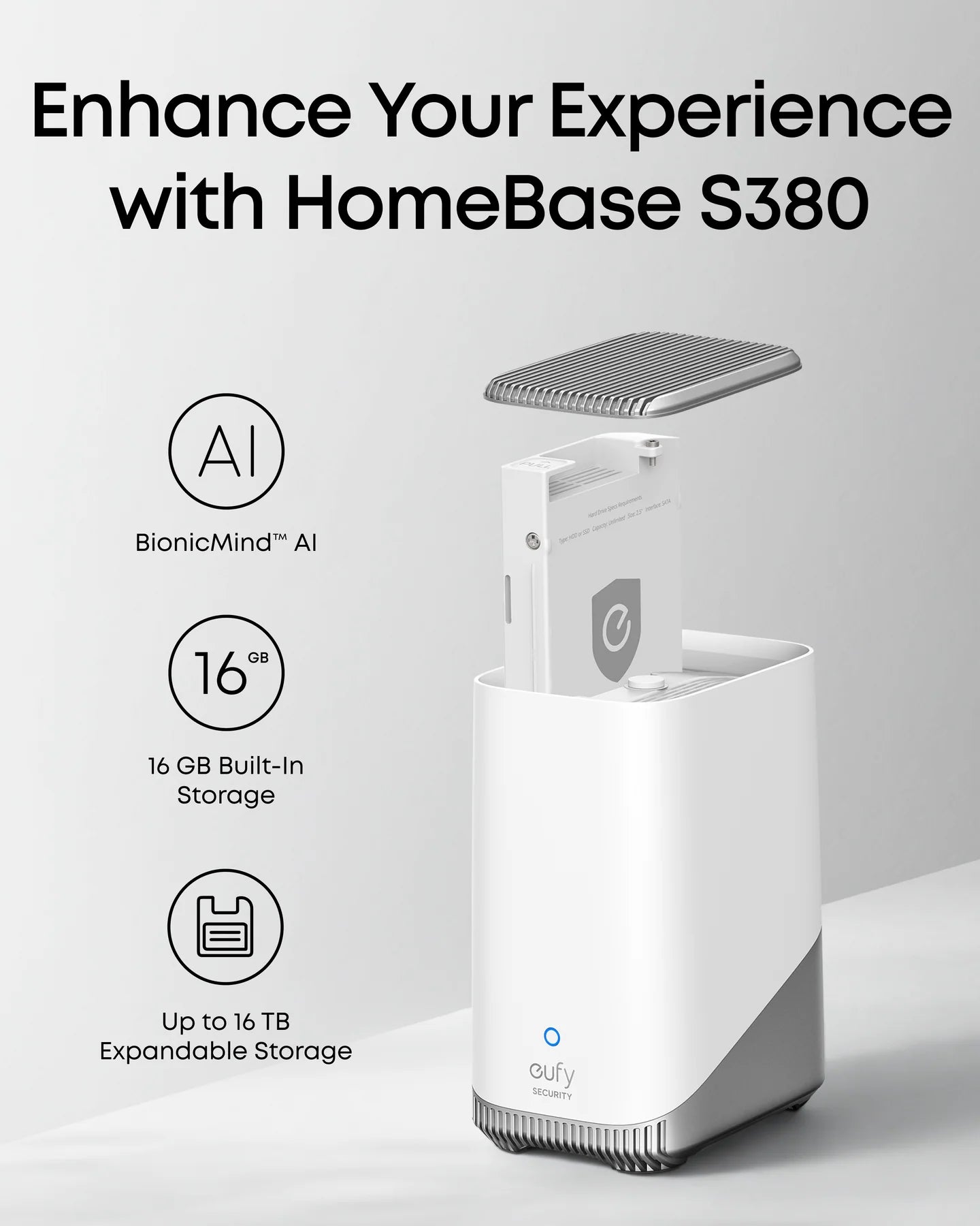 Eufy Cam E40, 2-Cam Kit with HomeBase S380 & Solar Panel – 2K QHD, BionicMind AI, 16GB Built-In Storage