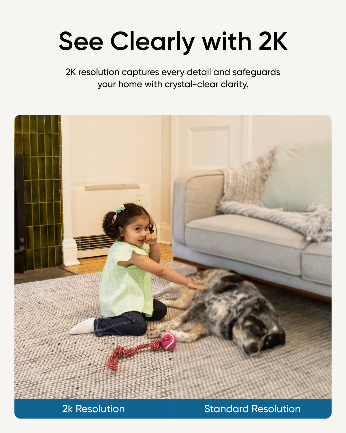 Eufy Security Indoor Cam C220 – 2K Resolution, AI Human Detection, 360° Pan & Tilt, White