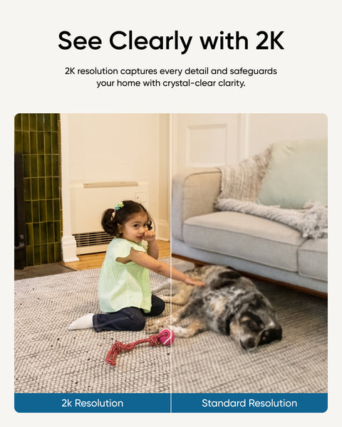 Eufy Security Indoor Cam C220 – 2K Resolution, AI Human Detection, 360° Pan & Tilt, White